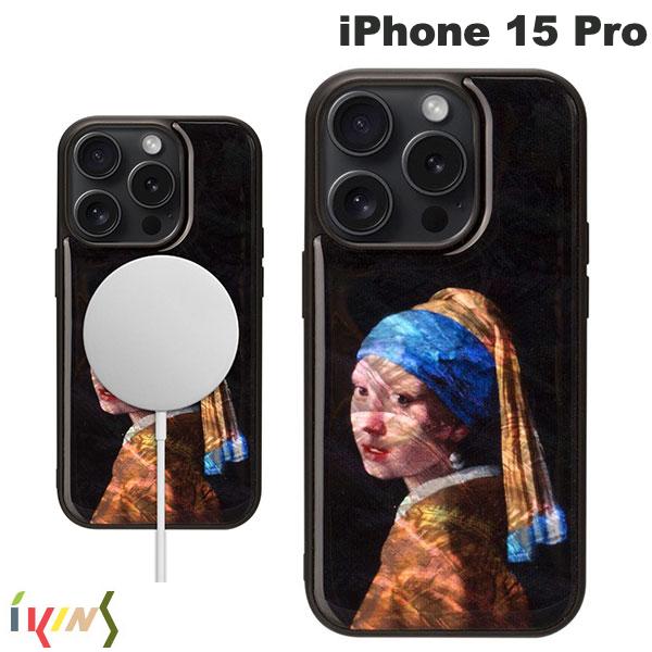 乐天商城 - [在庫処分特価!!] Ikins iPhone 15 Pro MagSafe対応 天然貝ケース 真珠の耳飾りの少女(フェルメール) # I26512i15PR アイキンス (スマホケース・カバー)