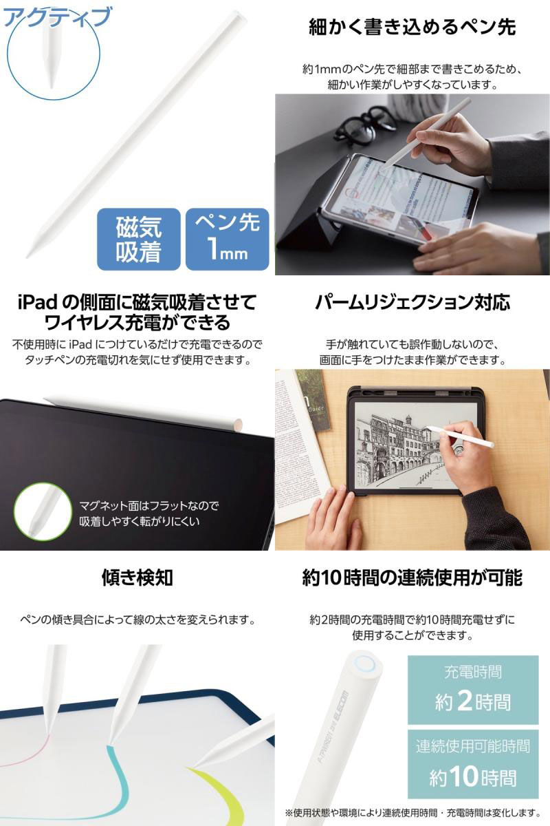 ���쥳�� ���å��ڥ� �������饹 ���ż� iPad���� �ѡ���ꥸ����������б� ���������б� �磻��쥹�����б� �ۥ磻�� # P-TPWIRE01WH ���쥳�� (���å��ڥ�) ���彼�Ų�ǽ iPad�ǽ���