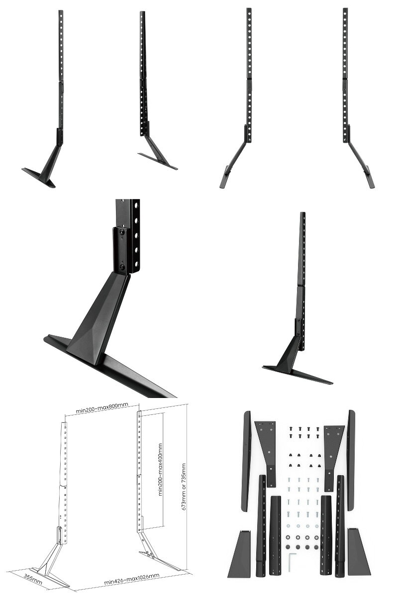 ARCHISS VESAマウント固定 TV / 大型モニター用スタンド # AS-TTS01 アーキス (ディスプレイ・モニターアームスタンド) [3]