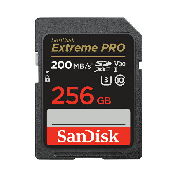 [lR|X] SanDisk 256GB SDXC Extreme PRO UHS-I V30 COpbP[W R=200/W=140 4KΉ # SDSDXXD-256G-GN4IN TfBXN (SDHC [J[h)