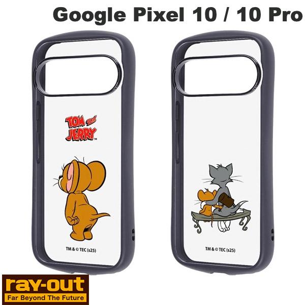 Google Pixel10 ケース Pixel10pro クリアケース 透明 トムとジェリー トムジェリ かわいい Ray Out Google Pixel 10 / 10 Pro トムとジェリー Pufful 耐衝撃 ハイブリッドケース レイアウト (アンドロイドスマホケース・カバー)