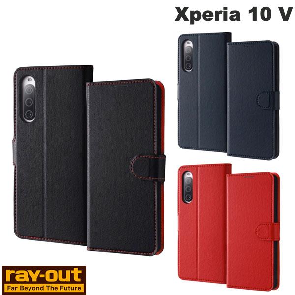 樂天商城 - Ray Out Xperia 10 V 耐衝撃 手帳型レザーケース シンプル マグネット レイアウト (アンドロイドスマホケース・カバー) エクスペリア