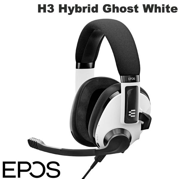 【あす楽】 【セール対象品★6/4〜】 EPOS H3 Hybrid Ghost White Bluetooth 5.2 密閉型 ワイヤレス 有線 ゲーミングヘッドセット # 1000891 イーポス ハイブリッド ゴースト ホワイト ブームアーム Windows Mac PS4 Xbox One Switch