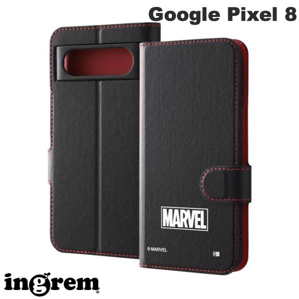 樂天商城 - Google Pixel 8 ケース ingrem Google Pixel 8 マーベル 手帳型レザーケース シンプル マグネット マーベルロゴ 3 # IJ-DMGP8ELC1BR/MV5 イングレム (アンドロイドスマホケース・カバー) グーグル ピクセル