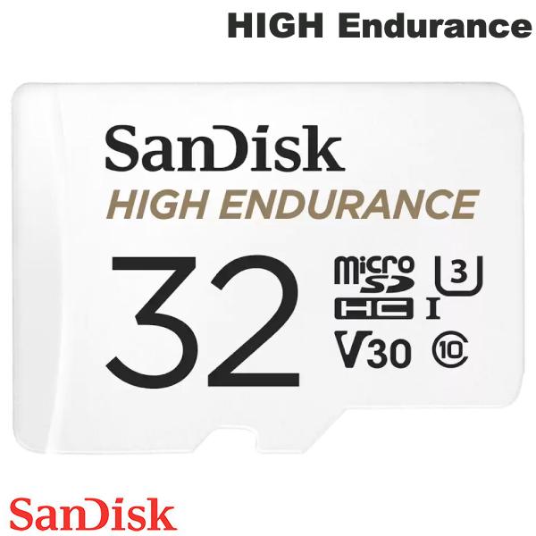 [lR|X] SanDisk 32GB HIGH Endurance microSDHC R=100MB/s W=40MB/s Class 10 V30 U3 A_v^t COpbP[W # SDSQQNR-032G-GN6IA TfBXN ([J[h)