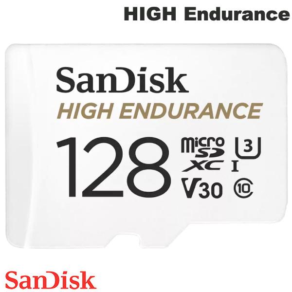 [lR|X] SanDisk 128GB HIGH Endurance microSDXC R=100MB/s W=40MB/s Class 10 V30 U3 A_v^t COpbP[W # SDSQQNR-128G-GN6IA TfBXN ([J[h)
