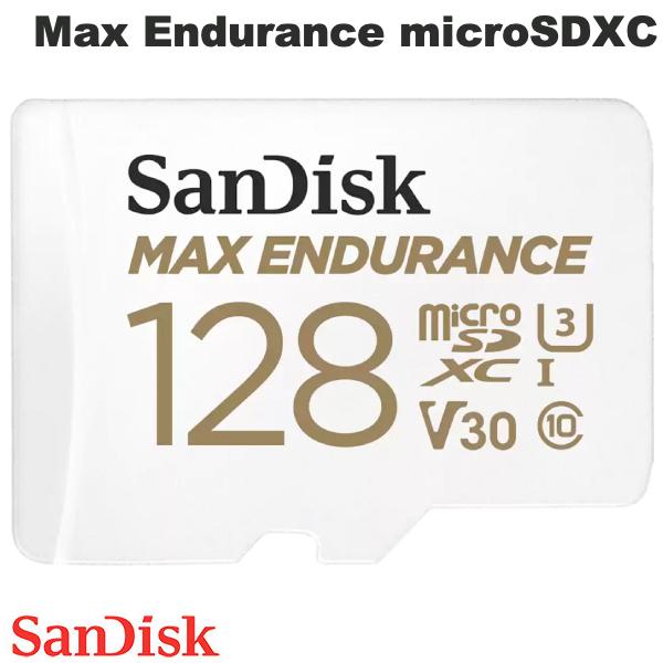 [lR|X] SanDisk 128GB Max Endurance microSDXC R=100MB/s W=40MB/s V30 U3 A_v^t COpbP[W # SDSQQVR-128G-GN6IA TfBXN ([J[h)