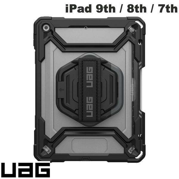 iPad 第9世代 第8世代 第7世代 ケース 耐衝撃 UAG iPad 9th / 8th / 7th PLASMAケース アイス/ブラック UAG-IPD9-T-IC/BK ユーエージー (iPadカバー ケース) 片手持ちハンドストラップ搭載 スタンド ペンホルダー