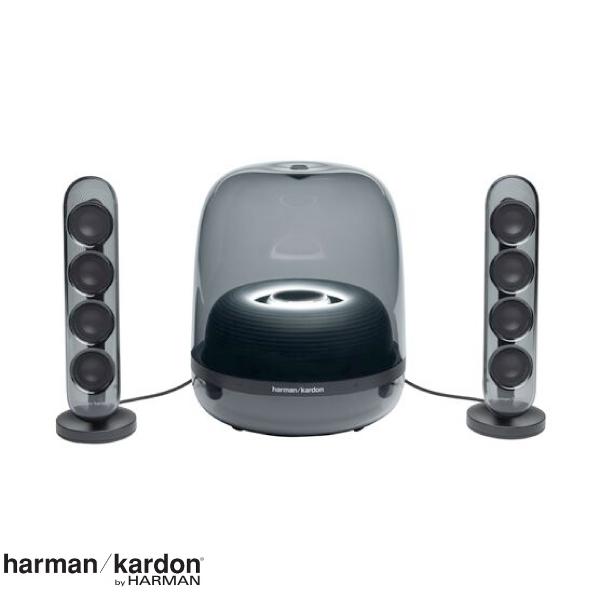 harman kardon SoundSticks 4 Bluetooth スピーカーシステム ブラック HKSOUNDSTICK4BLKJN ハーマンカードン (Bluetooth接続スピーカー ) 高音質 クリア ガラス おしゃれ