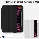 Hans International 13インチ iPad Air M3 (2025) / M2 (2024) ApplePencil用スロット付背面クリアケー...