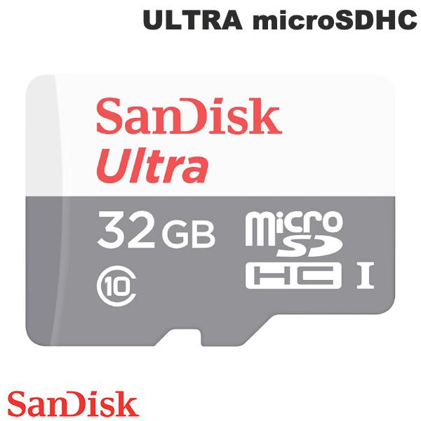 [lR|X] SanDisk 32GB ULTRA microSDHC 100MB/s A_v^ COpbP[W # SDSQUNR-032G-GN3MN TfBXN ([J[h)