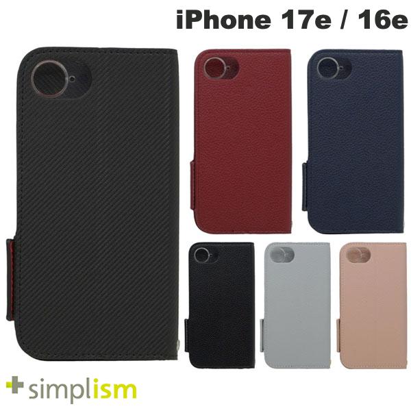 iPhone17e 케이스 수첩형 심플 트리니티 Simplism iPhone 17e / 16e [FlipNote] 내충격 플립 노트 케이스 심프리즘(스마트폰 케이스·커버)