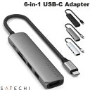 【サマーセール★〜7/14まで】 Satechi 6-in-1 USB-C Slim Multiport Adapter PD対応 スリムマルチポートアダプター...