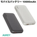AUKEY モバイルバッテリー Spark Go 10K 10000mAh 15W USB-A USB-C 各1ポート オーキー (バッテリーパック) 急速充電 薄型