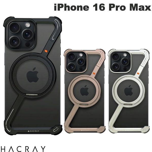 HACRAY iPhone 16 Pro Max 360 RingStandバンパー MagSafe対応 ハクライ (スマホケース・カバー) 角 保護 コーナーバンパー リングスタンド付き アルミ合金