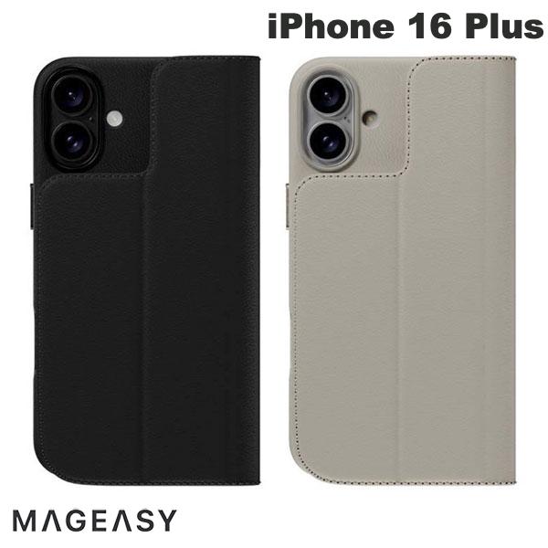 乐天商城 - MagEasy iPhone 16 Plus Card Folio M MagSafe対応 手帳型 耐衝撃ケース マグイージー (スマホケース・カバー)