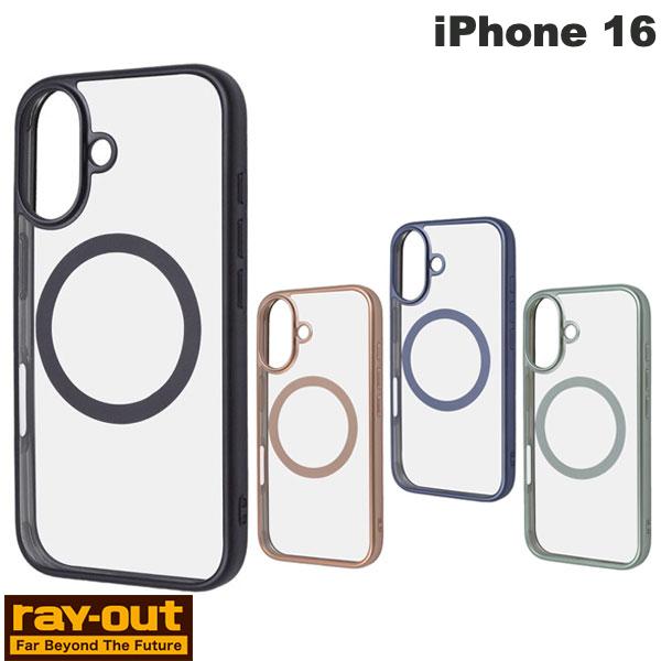 樂天商城 - Ray Out iPhone 16 Like standard MagSafe対応 マグネットアクセサリー対応 衝撃吸収 バンパー マット メタリック ハイブリッドケース レイアウト (スマホケース・カバー)