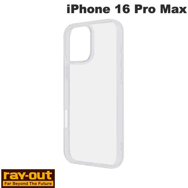 Ray Out iPhone 16 Pro Max Like standard 충격 흡수 범퍼 하이브리드 케이스 클리어 # RT-P49CC2/CM 레이아웃 (스마트폰 케이스 커버)
