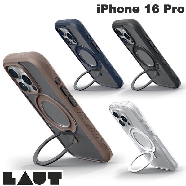 LAUT iPhone 16 Pro CRYSTAL MATTER EARTH BROWN 라우트 (스마트폰 케이스 커버) 스탠드 MagSafe