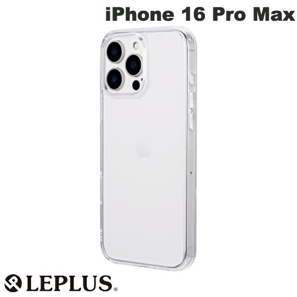 樂天商城 - LEPLUS iPhone 16 Pro Max 耐傷・ガラスハイブリッドケース UTILO Hybrid Glass クリア # LN-IL24CGSCL ルプラス (スマホケース・カバー)