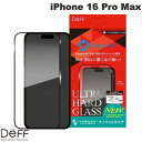 Deff iPhone 16 Pro Max ULTRA HARD GLASS 0.4mm ナノマット # DG-IP24LPNM4DF ディーフ (スマホ用液晶保護ガラスフィルム)