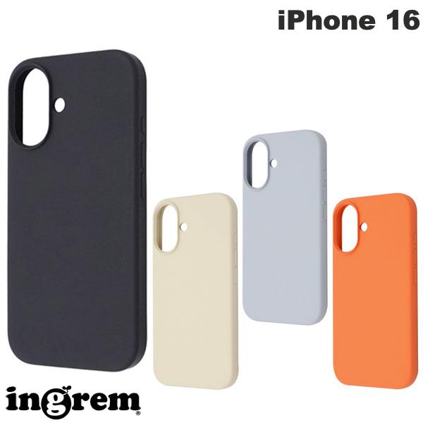 iPhone16 케이스 심플 실리콘 케이스 ingrem iPhone 16 충격 흡수 범퍼 매트 하이브리드 실리콘 소프트 케이스 잉글렘 (스마트폰 케이스·커버)