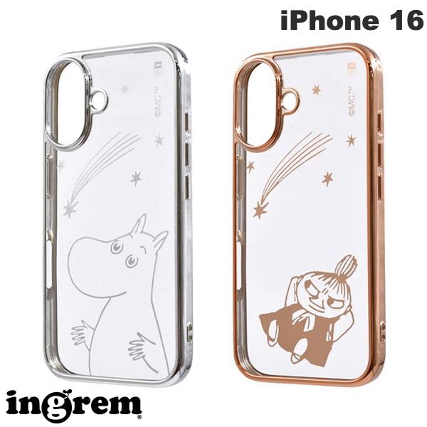 iPhone 16 케이스 무민 ingrem iPhone 16 무민 충격 흡수 범퍼 메탈릭 하이브리드 케이스 잉글렘 (스마트폰 케이스 커버)