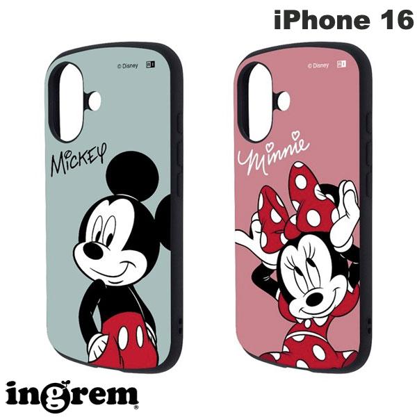 樂天商城 - iPhone16 ケース ディズニー ミッキー ミニー ingrem iPhone 16 ディズニー 超! 保護ケース MiA 衝撃吸収 バンパー ハイブリッドケース イングレム (スマホケース・カバー)