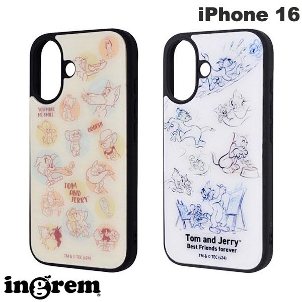 [SS 기간 한정 판매 6/10까지] iPhone16 케이스 톰과 제리 ingrem iPhone 16 톰과 제리 maru 충격 흡수 범퍼 하이브리드 케이스 잉글렘 (스마트 케이스 커버)