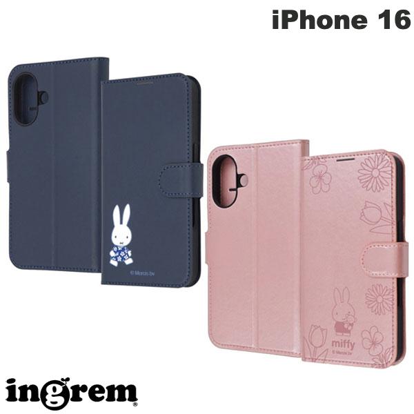 iPhone16 케이스 수첩형 미피 ingrem iPhone 16 미피 충격 흡수 마그넷 벨트 심플 수첩형 레더 케이스 잉글렘(스마트폰 케이스·커버)