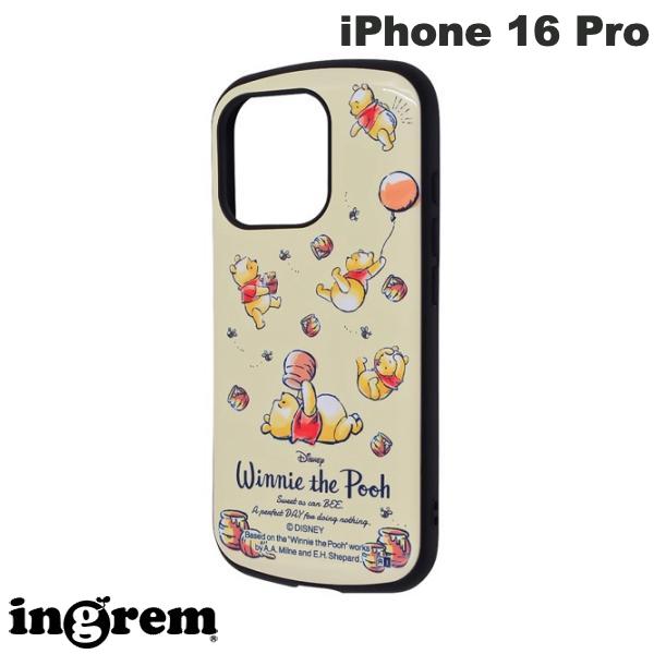 iPhone 16 Pro 케이스 디즈니 푸우 ingrem iPhone 16 Pro 디즈니 슈퍼! 보호 케이스 MiA 충격 흡수 범퍼 하이브리드 케이스 푸씨와 벌꿀 # IN-DP47AC4/PO12 잉글렘(스마트폰 케이스·커버)