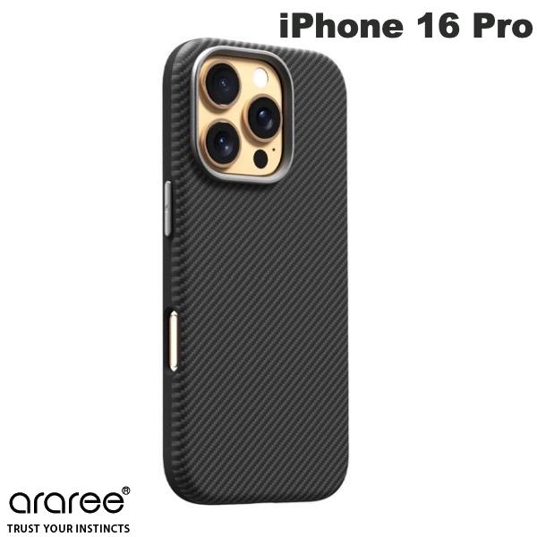 乐天商城 - [在庫処分特価!!] araree iPhone 16 Pro PELLIS MagSafe対応レザーケース カーボン # AR27141i16PR アラリー (スマホケース・カバー) カーボンファイバー模様
