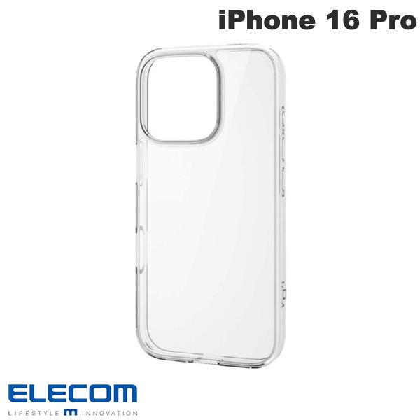 ELECOM iPhone 16 Pro 하이브리드 케이스 스탠다드 클리어 # PM-A24CHVCKCR ELECOM (스마트폰 케이스 커버)