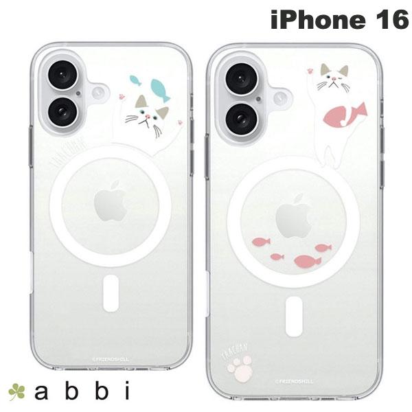 樂天商城 - 【在庫限り】 abbi iPhone 16 ターチャン MagSafe対応 クリアケース アビー (スマホケース・カバー) かわいい ねこ 猫 ネコ 白猫