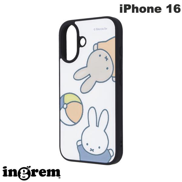 iPhone 16 케이스 미피 ingrem iPhone 16 미피 maru 충격 흡수 범퍼 하이브리드 케이스 미피와 멜라니 # IQ-BP46K4TB/MF50 잉글렘 (스마트폰 케이스 커버)