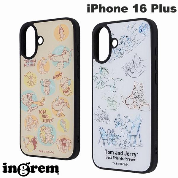 樂天商城 - iPhone16Plus スマホケース トムとジェリー ingrem iPhone 16 Plus トムとジェリー maru 衝撃吸収 バンパー ハイブリッドケース イングレム (スマホケース・カバー)