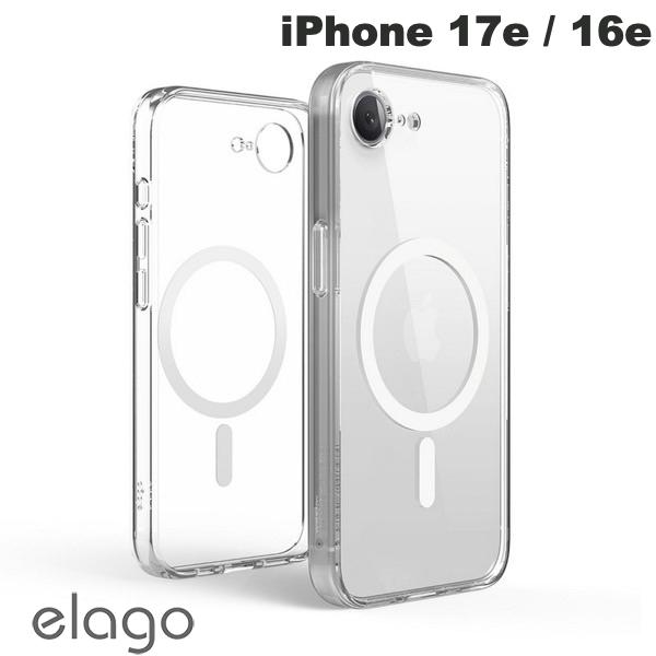 樂天商城 - iPhone17e ケース クリアケース 透明 elago iPhone 17e / 16e MAGNETIC HYBRID CASE マグネット搭載 耐衝撃ケース Clear # EL_IS4CSPTH6_CL エラゴ (スマホケース・カバー) MagSafe対応