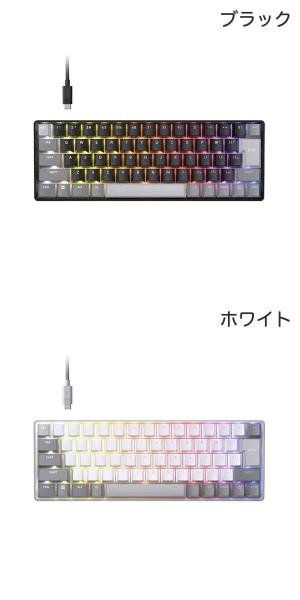 Premium Selection 楽天市場店のCorsair Clipper PRO MINI 60 日本語配列 有線 テンキーレス ゲーミングキーボード コルセア (キーボード)｜アングル2