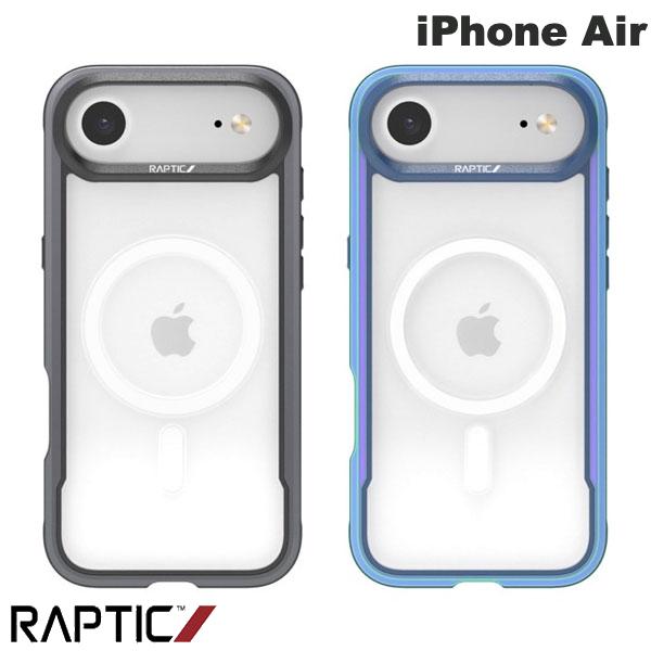 iPhoneAir 耐衝撃 背面クリア サイドカラー MagSafe対応 RAPTIC iPhone Air Shield Classic MagSafe対応 耐衝撃ケース ラプティック (スマホケース・カバー) 2025