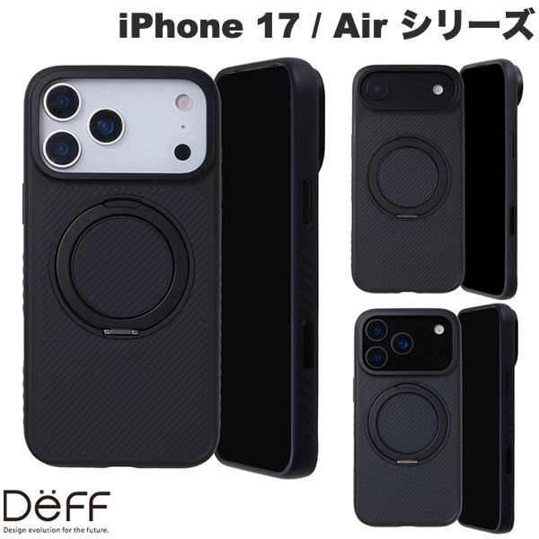 iPhone17Pro 케이스 케블러 링 케이스 링 스탠드 첨부 MagSafe 대응 Deff iPhone 17 Pro / Air / 17 Pro Max DURO RING MASTER MagSafe 대응 매트 블랙 디프(스마트폰 케이스·커버) 2025