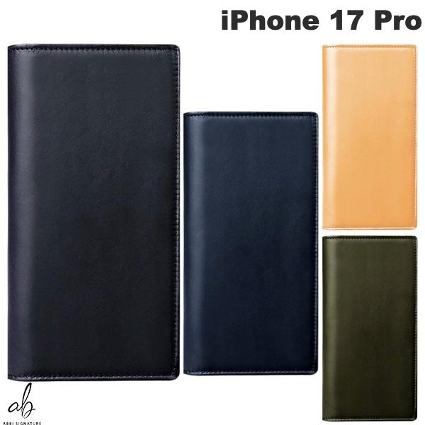 iPhone17Pro ケース 手帳型 レザーケース ABBI SIGNATURE iPhone 17 Pro LISCIO イタリアンレザー MagSafe対応 ダイアリーケース 本革 アビー シグネチャ (スマホケース・カバー) 2025