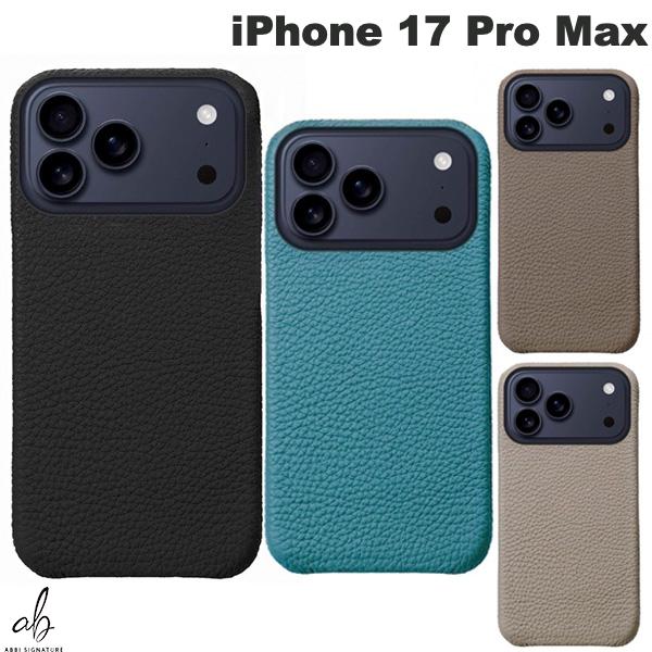 樂天商城 - ABBI SIGNATURE iPhone 17 Pro Max シュランケンカーフ MagSafe対応 バックカバー 本革 アビー シグネチャ (スマホケース・カバー) 2025