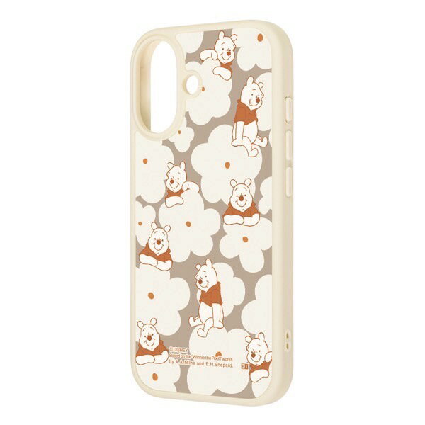 乐天商城 - ingrem iPhone 17 ディズニー maru 衝撃吸収 バンパー ハイブリッドケース プーさん_花柄 ホワイト # IC-DP52K4TW/PO61 イングレム (スマホケース・カバー) 2025