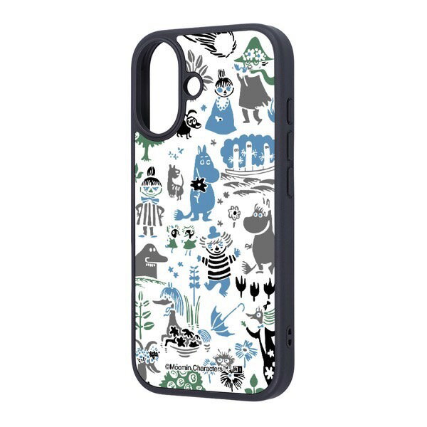 ingrem iPhone 17 무민 maru 충격 흡수 범퍼 하이브리드 케이스 패턴_2 # IQ-AP52K4TB/MT014 잉글렘 (스마트폰 케이스 커버) 2025