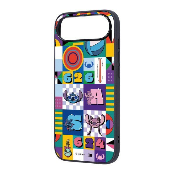 樂天商城 - ingrem iPhone Air ディズニー maru 衝撃吸収 バンパー ハイブリッドケース スティッチとエンジェル_総柄 # IC-DP54K4TB/ST12 イングレム (スマホケース・カバー) 2025