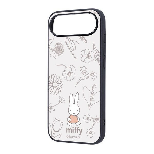 樂天商城 - ingrem iPhone Air ミッフィー maru 衝撃吸収 バンパー ハイブリッドケース フラワー ブラック # IQ-BP54K4TB/MF49 イングレム (スマホケース・カバー) 2025