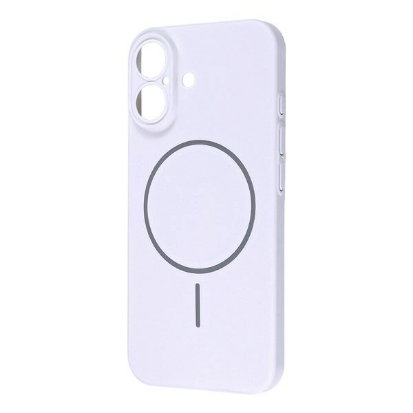 [SS 기간 한정 세일 6/10까지] Ray Out iPhone 17 하드 케이스 슬림 피트 0.6mm + 마그넷 충전 대응 화이트 # RT-P52PMS/W 레이아웃 (스마트폰 케이스 커버) 2025