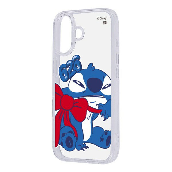 Ray Out iPhone 17 ディズニー 耐衝撃 ハイブリッドケース スティッチ _リボン # RC-DP52UC4/ST28_IF01 レイアウト (スマホケース・カバー) 2025