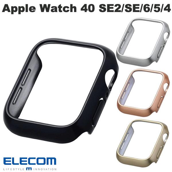 乐天商城 - エレコム Apple Watch 40mm SE 3 / 2 / 1 / Series 6 / 5 / 4 ハードバンパー メタリック (アップルウォッチケース カバー)