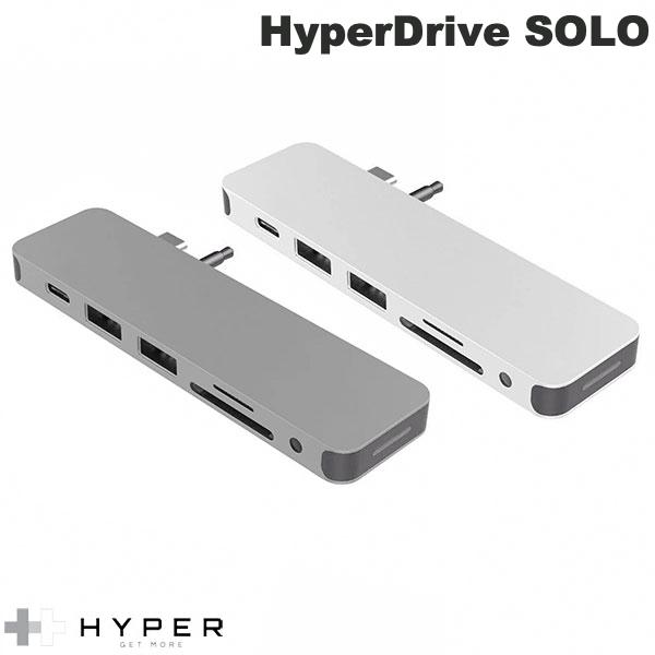6 Port + - HYPER++ HyperDrive SOLO 7-in-1 USB-C Hub PD対応 ハイパー 直挿し